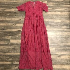 Pink Blush Maternity Maxi